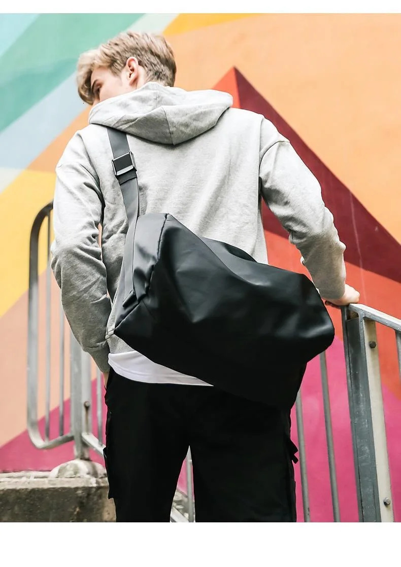 mens shoulder bag flip cover waterproof cross body casual solid messenger travel 250326