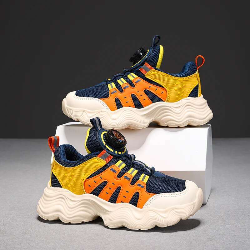 Designer Shoes Children's Fashion Non Slip School Sports Shoes Outdoor Casual Sports Shoes Soft Soled Boys' Tennis Shoes 4 To 12 Years Old N