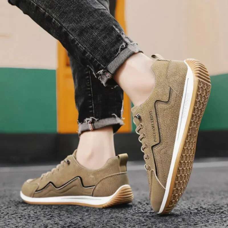 Casual Sneakers Sports for Men Spring Autumn Lace-up Men's Outdoor Sport Jogging Retro Vulcanized Shoes