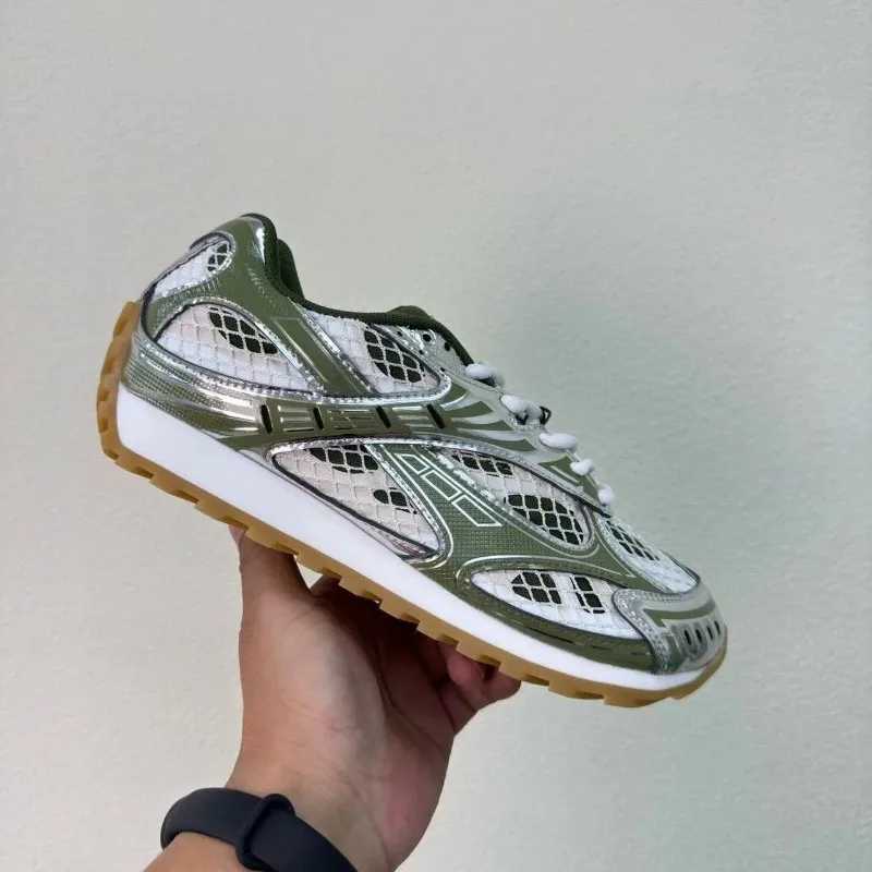 Brand Casual Shoes Fashion Women Mesh Lace Up Sneakers Designer Female Outdoors Walking Round Toe String Bead Comfort SneakersC250327