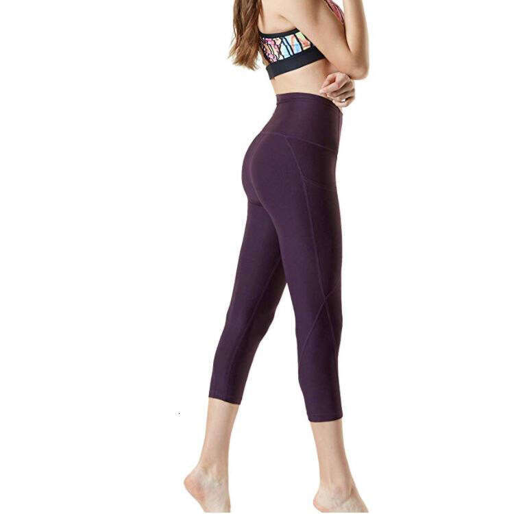 Women Yoga Pants New High Waisted Waist Cinching Hip Lifting Side Panel Outdoor Sports Yoga Shorts YJ