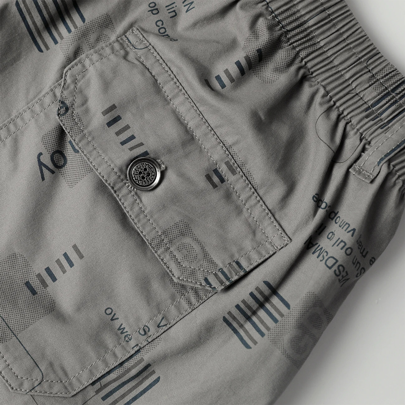 2025 Summer 100 Cotton Solid Shorts Men High Quality Casual Business Social Elastic Waist 3 Colors Beach 250322