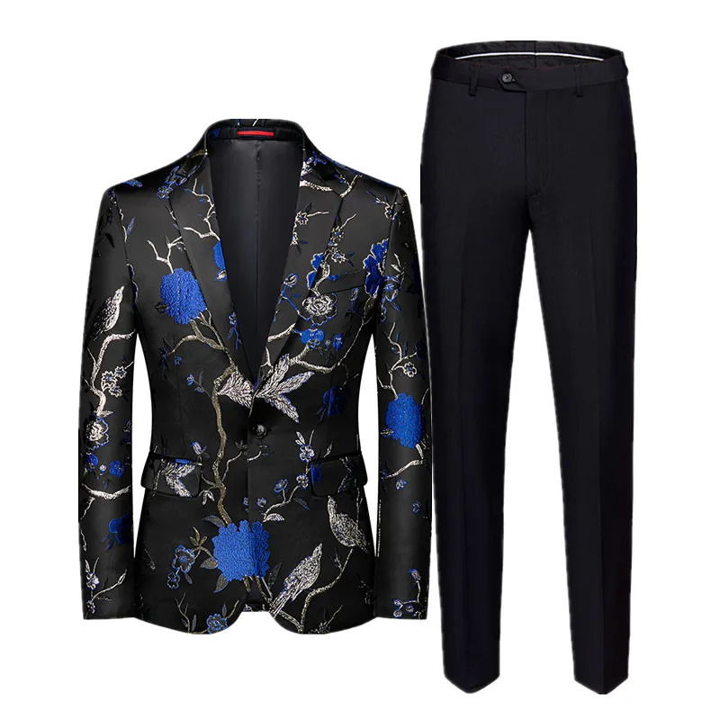 y mens evening gown 2 pieces wedding party jacket and pants ultrathin fit suit Asian size M6XL JaquetPantalones 250326