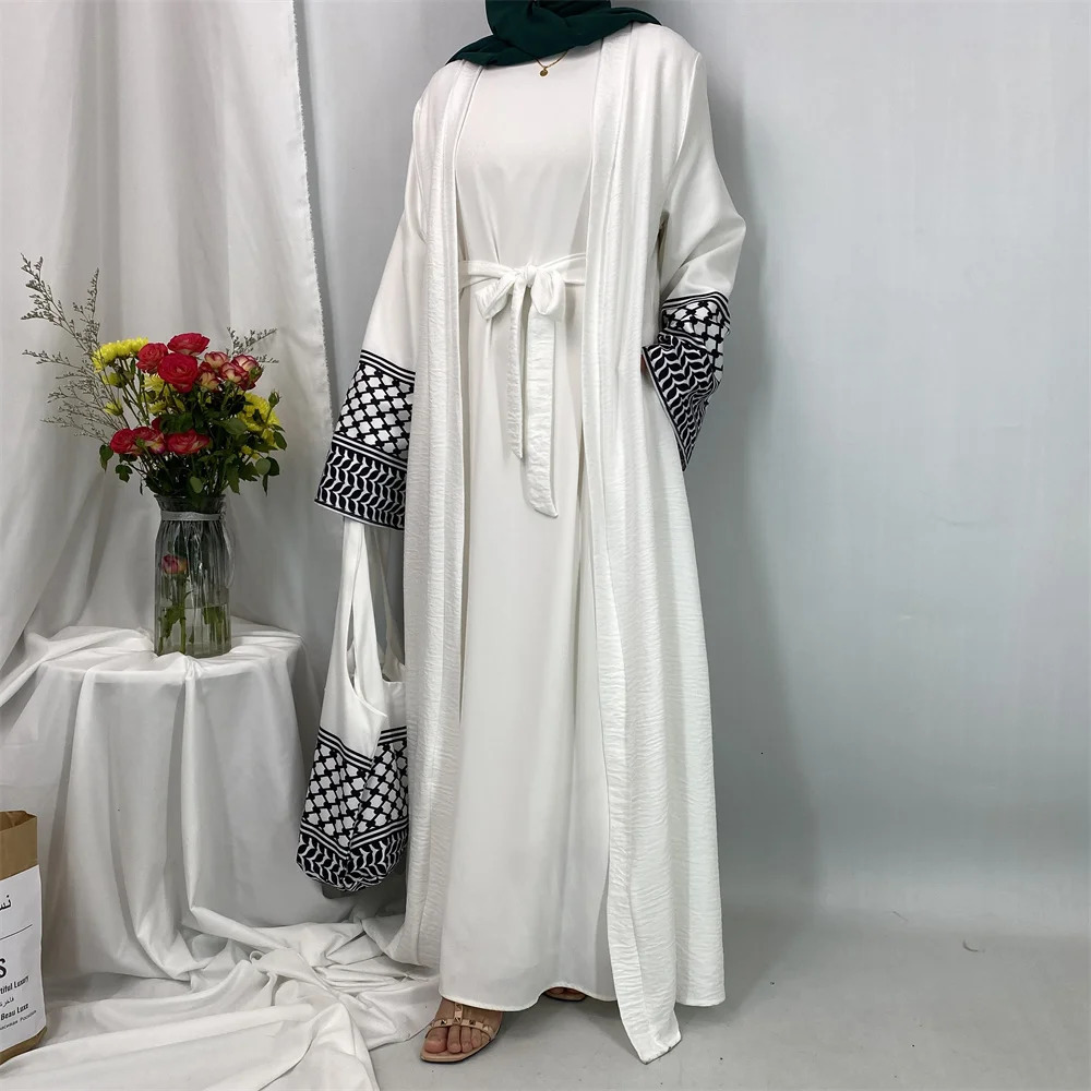 n Ramadan Khimar 2 Abaya and bag Saudi Muslim cardigan Womens Ka 250326