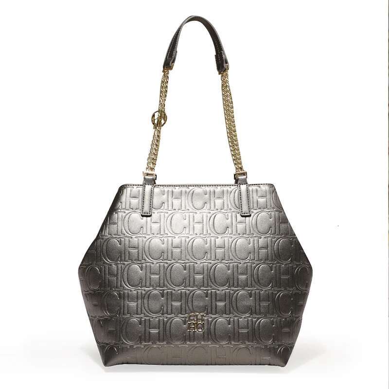 CH Premium Sense Fashion Shoulder Large Capacity High Quality Handbag Letter Print Em Women's Solid Colour Crossbody Bag