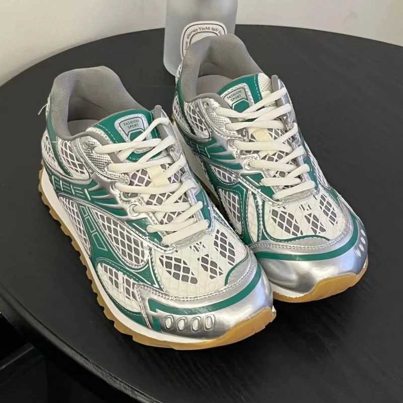 Fashion Chunky Heel Platform Unisex Shoes Designer Luxury Flat Heel All Match Casual Trainers Mixed Color Sport Sneakers FemaleC250327