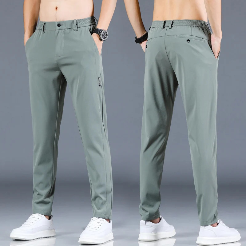 2024 Spring Summer Mens Golf Pants High Quality Elasticity Fashion Casual Breathable Trousers Men Wear 250317