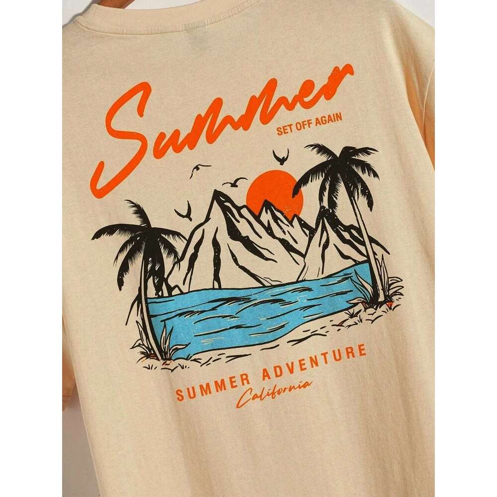 Men s summer cotton T shirt loose and fashionable suitable for sweating oversized top
