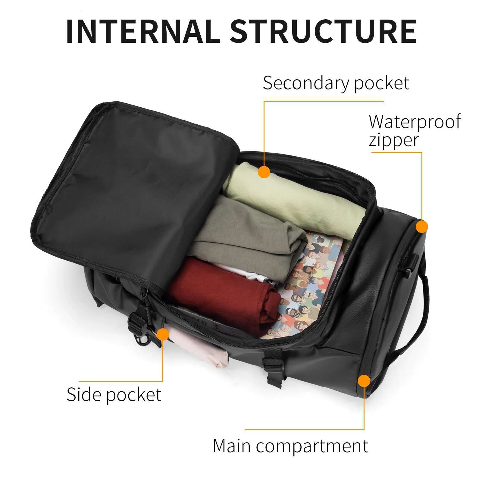 Multifunctional Waterproof Large Capacity Cycg Helmet Bag Rider Motorcycle Sport Travel Backpack Hiking