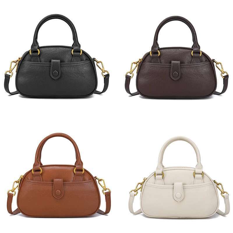 Cow Genuine Leather Bowg Small Shoulder Crossbody Bags For Women 2025 Designer Pillow Tote Ladies Handbags