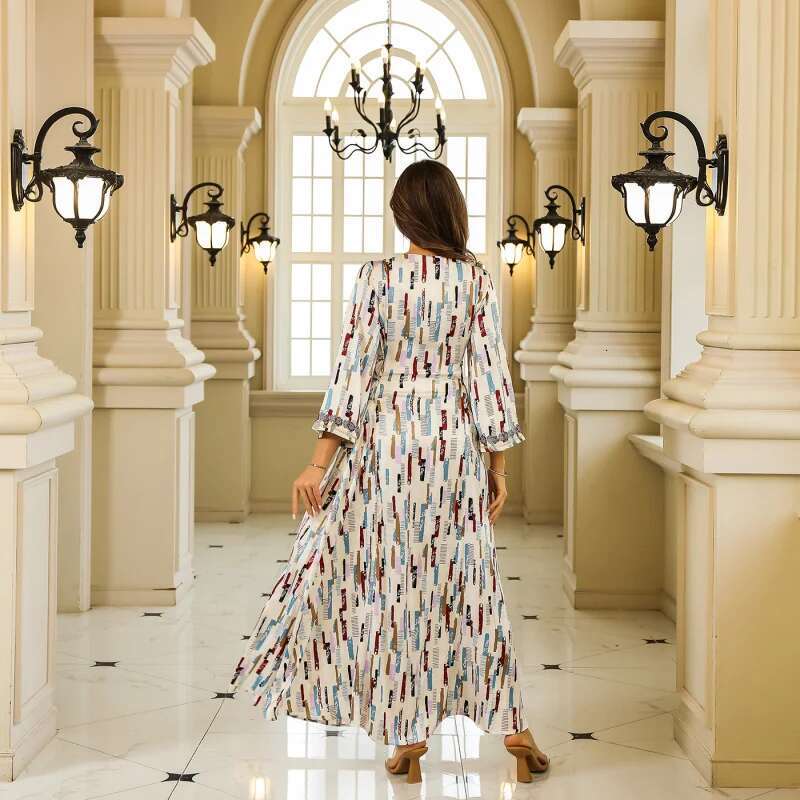 Dongdumaoyi Midden Oosten Moslim Strass Gewaad Vrouwen Dubai Turkije Abaya Vrouwen Grote Nieuwe W