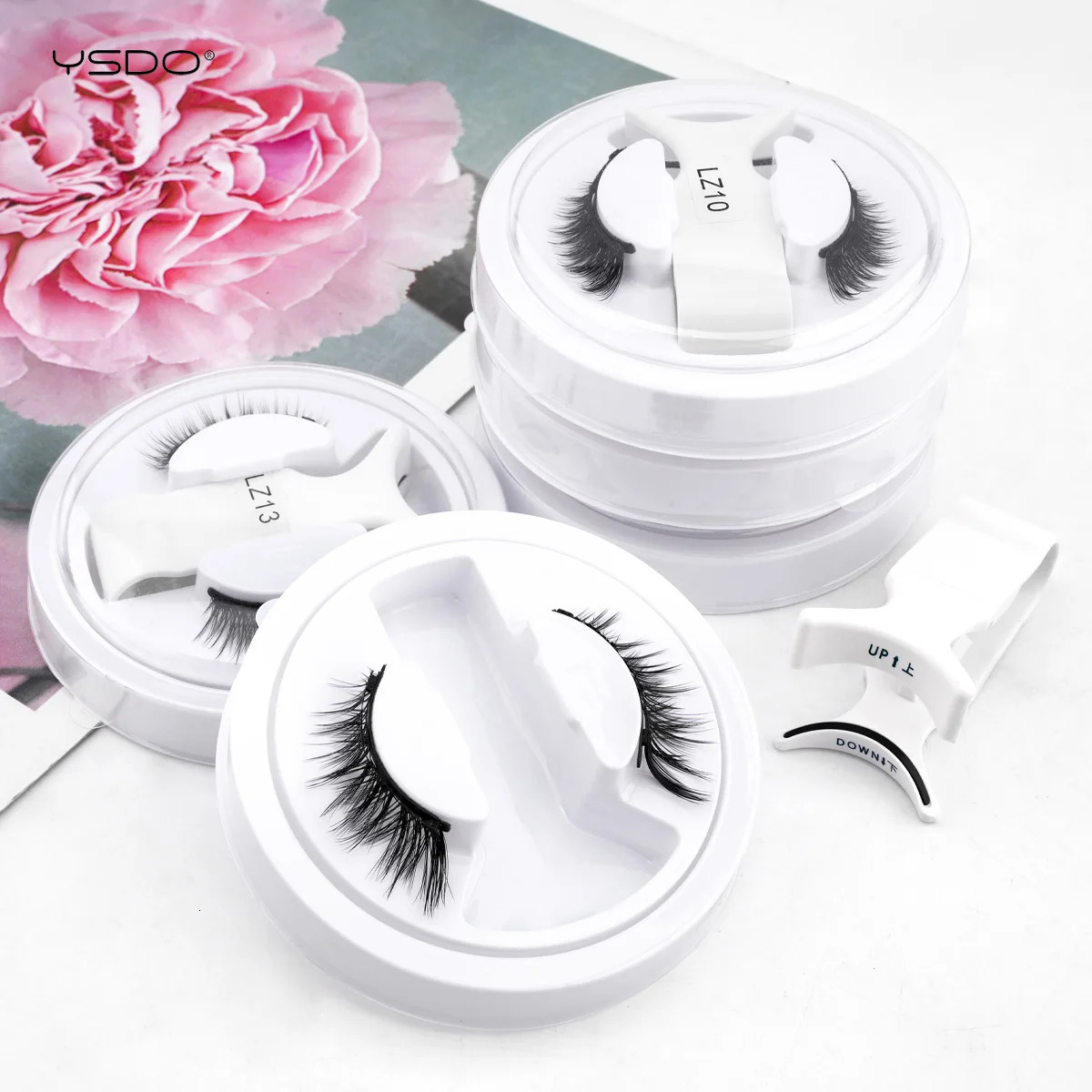 Wholesale Mix5 Pair Magnetic Lashes Kit Fluffy Reusable Professional No Glue Needed 3D Magnetic False Eyelashes Makeup 250324