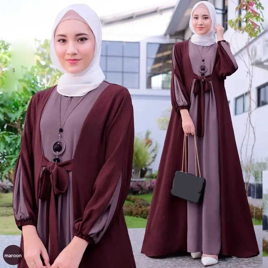 Eid Ramadan Mubarak Abayas for Muslim Women Long Slve Dresses Turkey Kaftan Dubai Islamic Arabic Robe Femme Musulmane Vestido X250514