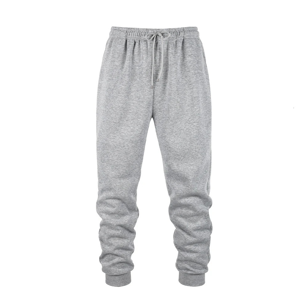 Mens jogging pants fitness running Trouser solid color sports easy to match with family 250327