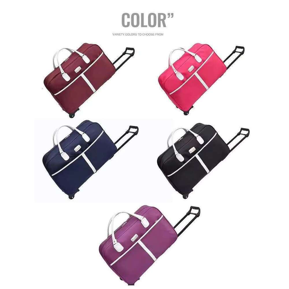 25 Hot Selling Wheel Handcart Portable Oxford Men's and Women's Rolg Lage Bag Fashion Waterproof Travel Box