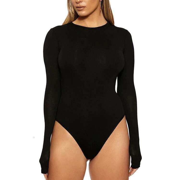 Women's Turtle Neck Long Sleeve Bodysuits Basic Slim Fit Double ed Lightweight Layering Fall Winter Tops ddmySept