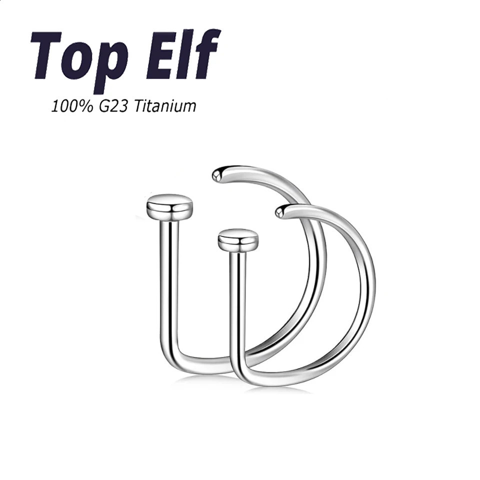 10pcs Women Men Fake Piercing Nose Ring Earrings Fashion Non Punk Jewelry Clip G23 Perforation Septum Nose Ring 250327
