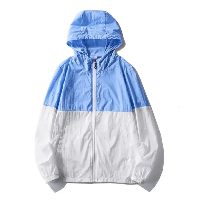 Summer hooded jacket womens waterproof and clothing fishing hunting quick drying skin patch work windproof 250327