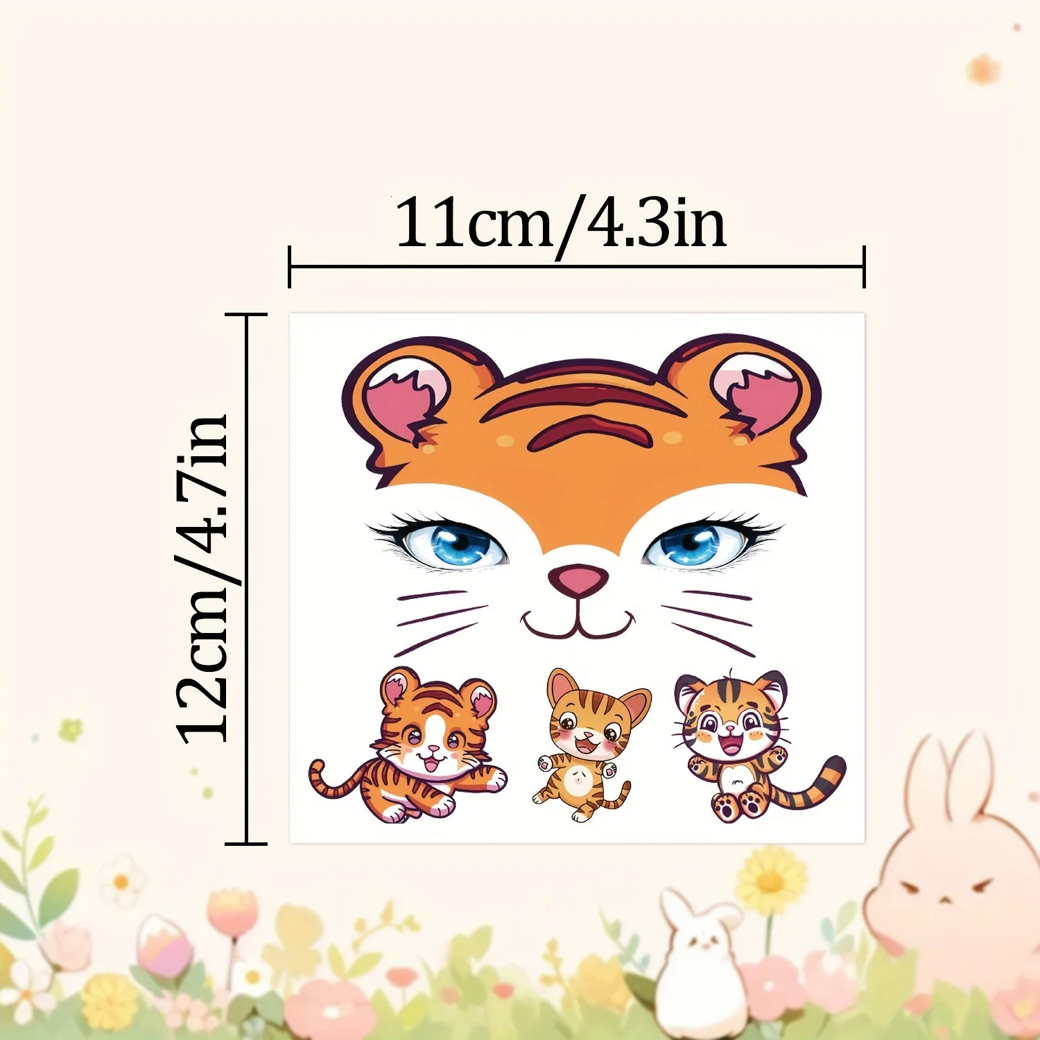 10 pos of tattoos for makeup party stage performances unicorn stickers cute cartoon animal waterproof temporary 250325