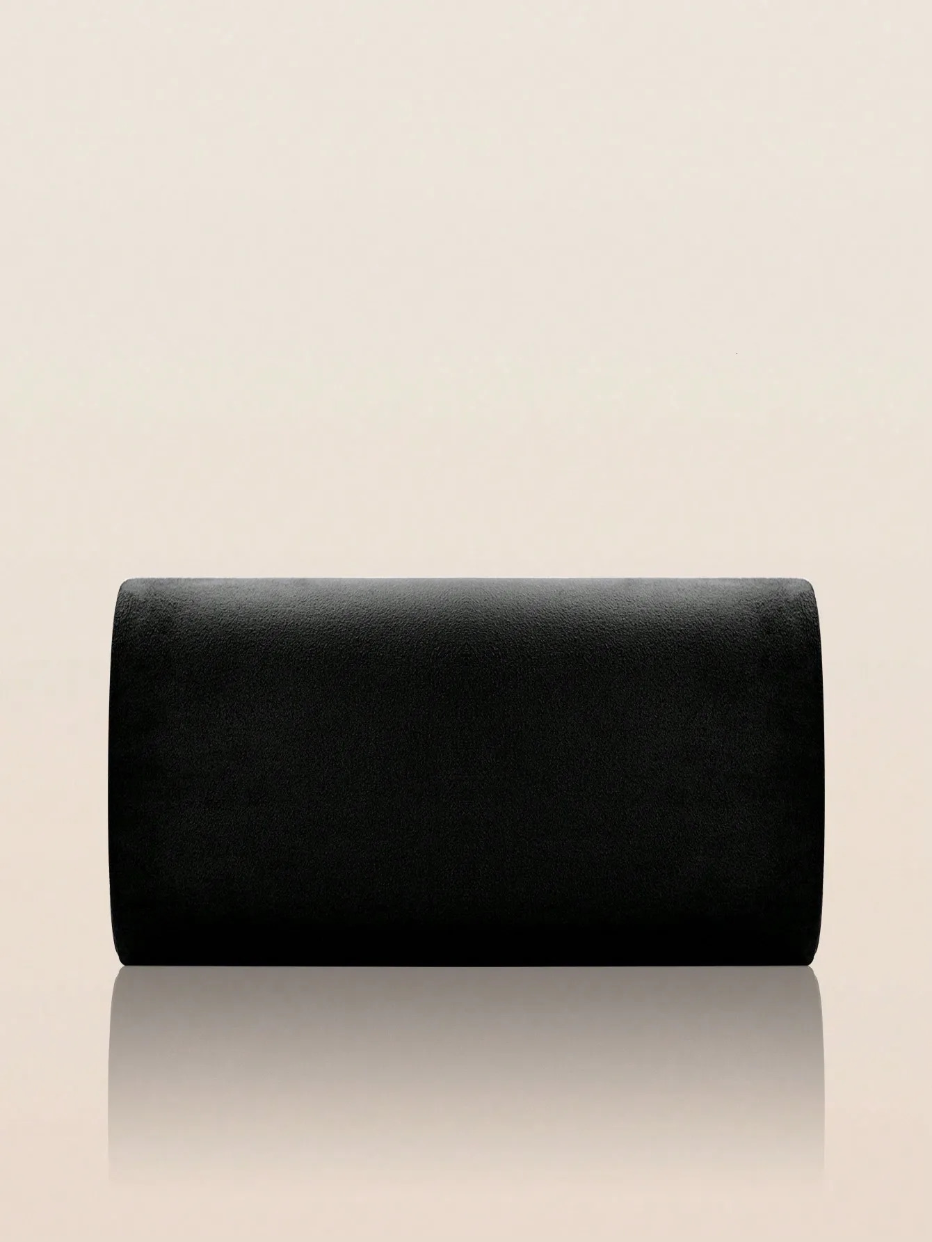 Simple solid color plush womens evening bag and clutch lightweight casual business shoulder cross body paired with sparkling rhinestone earrings 25032