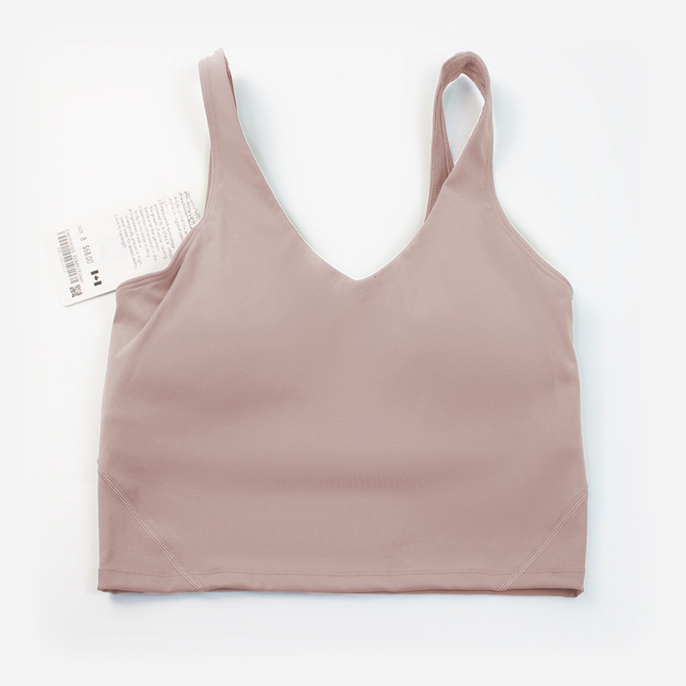 New Yoga Clothes Nylon Naked Tight Sports Women Bra Versatile Fitness Back Underwear Tank Top Gather