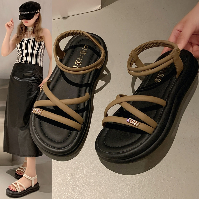 free shipping sandals designers for womens ladies hot 2025 Summer New Thick Bottom Casual Fashion Outdoor Sandals Size 35-40