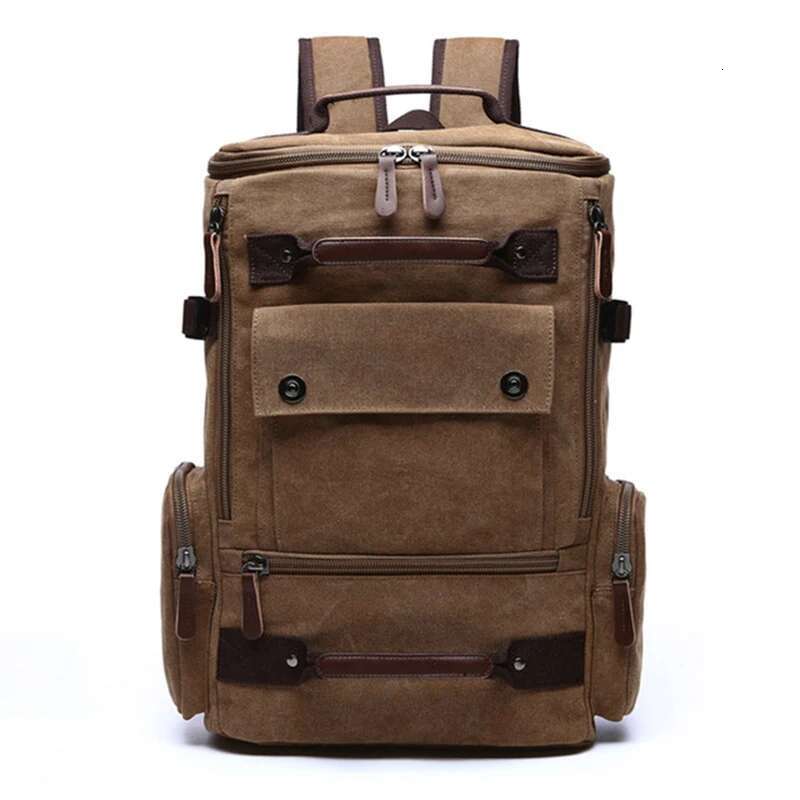 Vintage Canvas School Men's Travel Bags Large Capacity Laptop Backpack Bag High Qualit