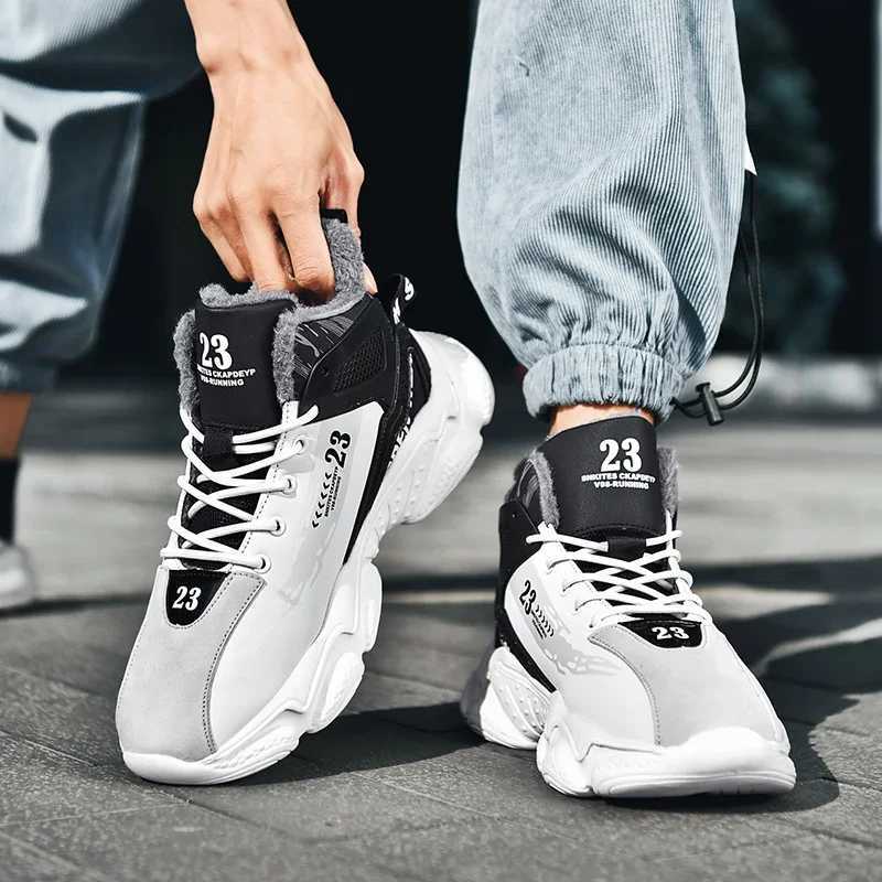 men boots 2024 New Winter Slippers Warm Men Shoes Waterproof Non-Slip Plush Sneakers M tenis shoes Boots Men Sneakers Winter Z250326