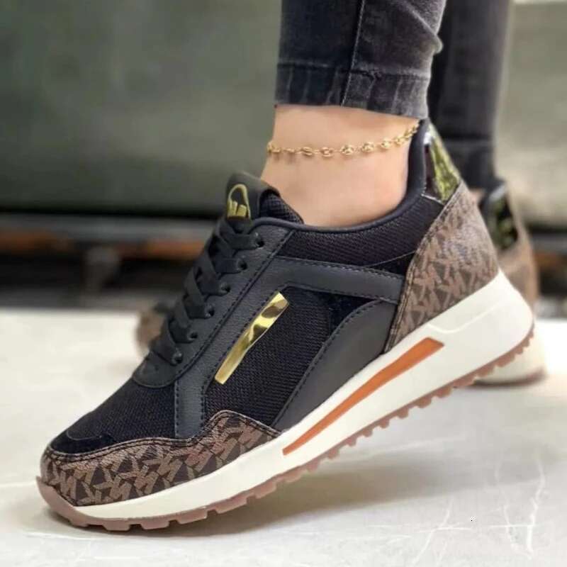 Designer Shoes New Wedge Sports Shoes Lace Up Breathable Sports Platform Women's Sports Shoes Women's High-quality And Fashionable Vulcanize