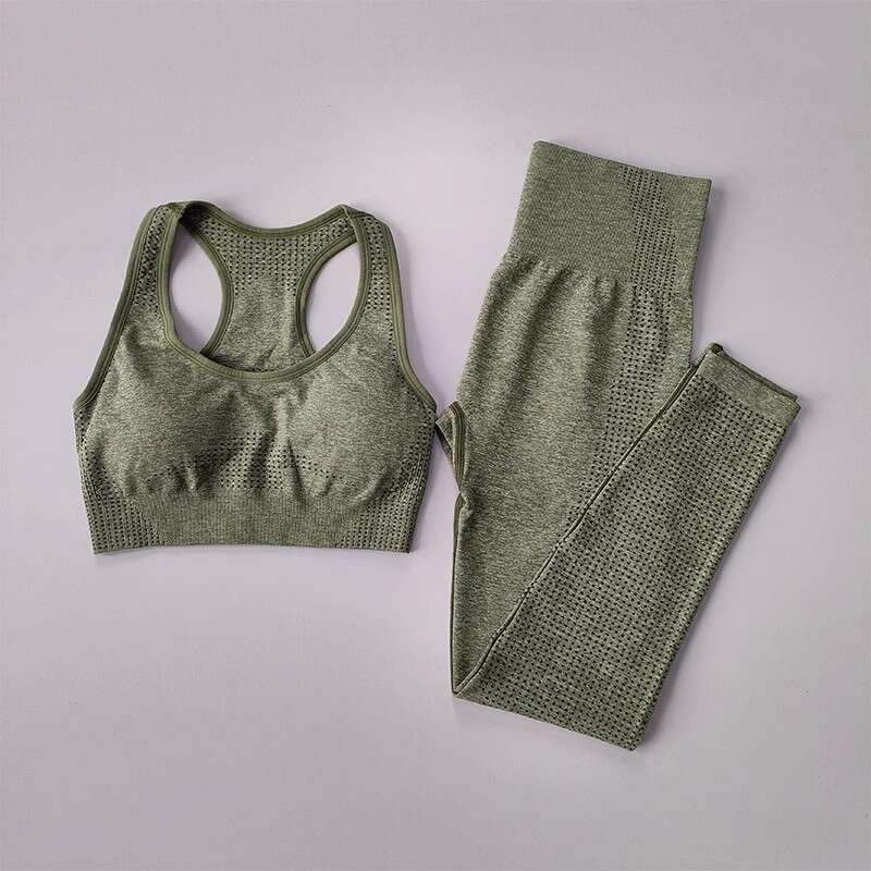 Women Yoga Pants Seamless Set For Women Two Piece Bra And Pants Quick Drying Fitness Set Yoga Suit