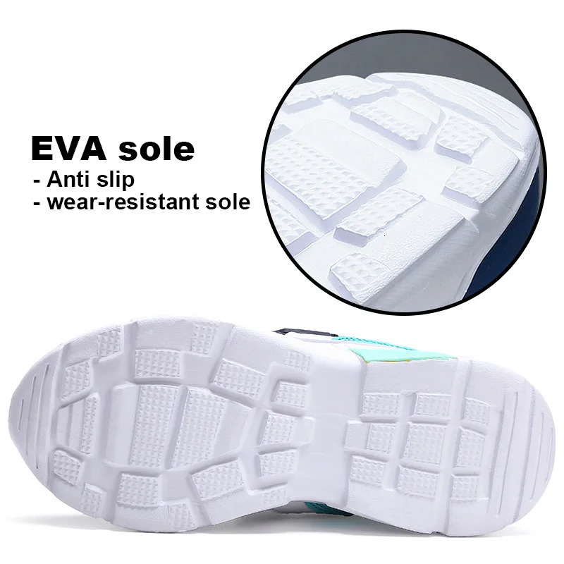 Kids Sneakers Children Casual Sports Shoes for Boys Breathable Summer Mesh Kids Hook Loop Students Girls School Running Shoes 250326