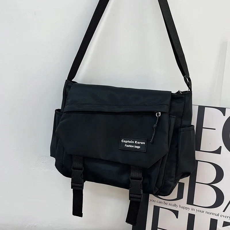 Womens messenger bag young and fashionable womens handbag cross body large capacity sling shoulder nylon school 250326