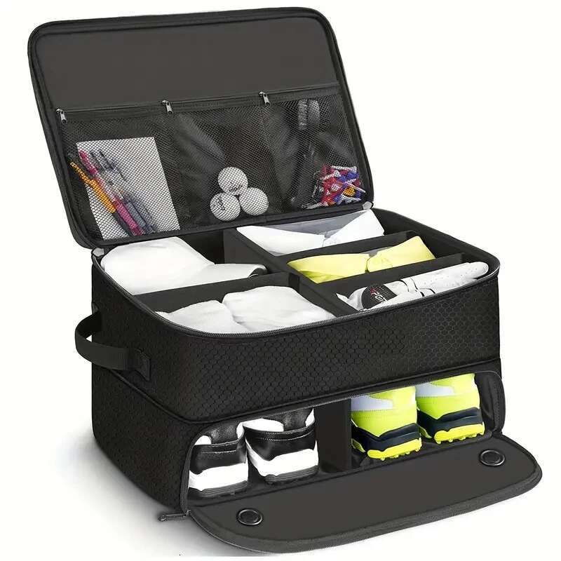 Golf Shoe Bag Breathable Dustproof Outdoor Sports Clothing Storage Bag,Golf Trunk Organizer