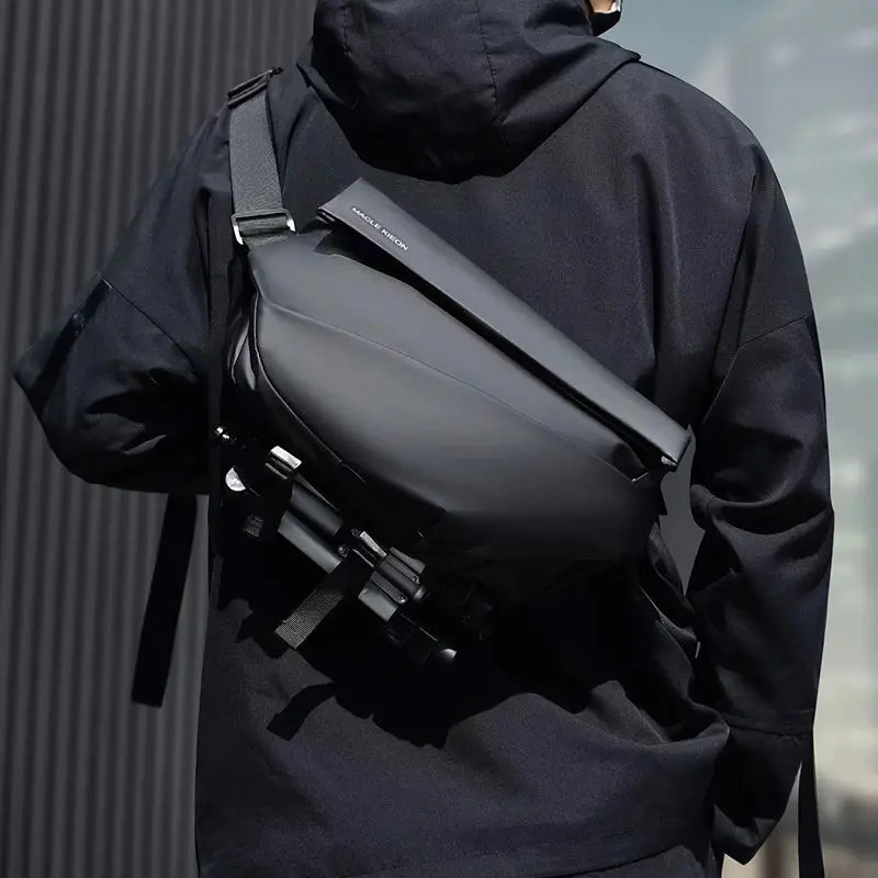 Mens commuting bag chest mens messenger motorcycle backpack shoulder 250326