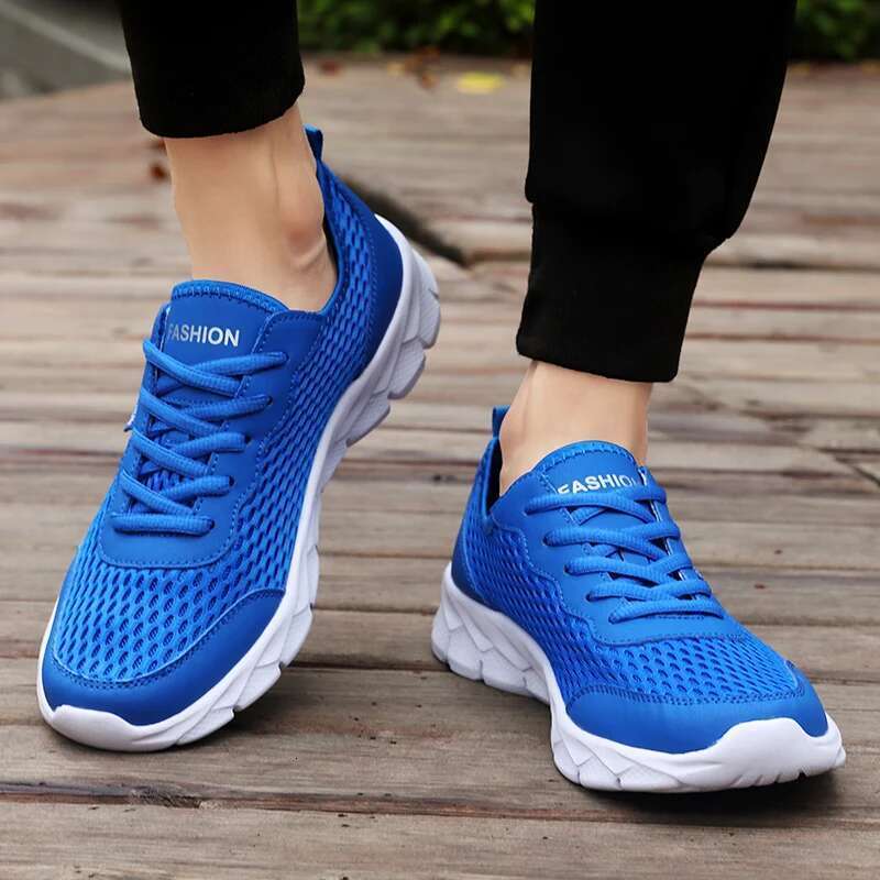 Summer Sneakers Fashion Breathable Casual Flat Outdoor Non-Slip Walking Men Shoes Tennis atos Hombres