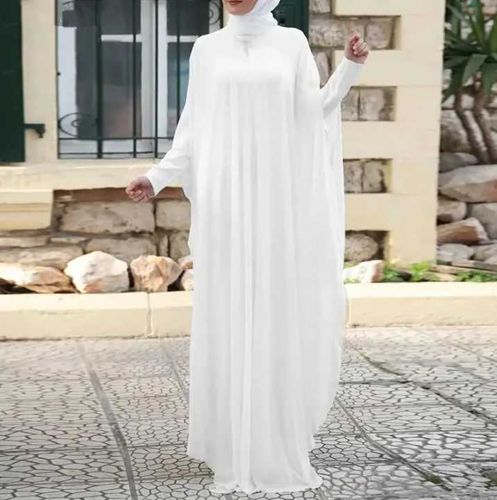 Eid Muslim Abayas for Women Modest Fake Two Pieces Dresses Islam Vestidos Arab Long Robe Jalabiya Ramadan Morocco Dubai Kaftan X2505141