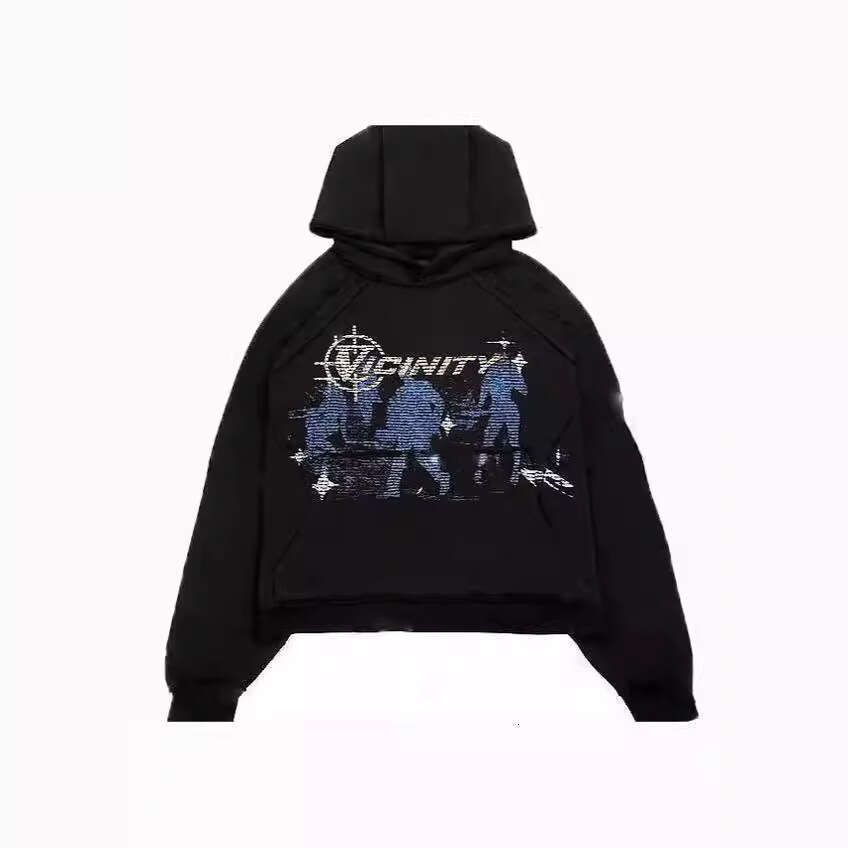 New American street style Y2K cartoon printed unisex loose hooded sweatshirt ins gift for man