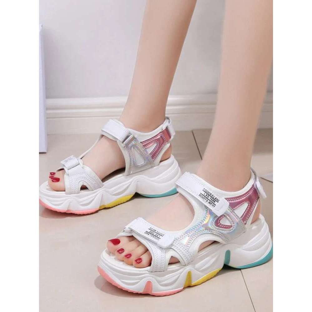 Women's Sports Summer New Korean Style Platform Beach Shoes Ins Women Sandals