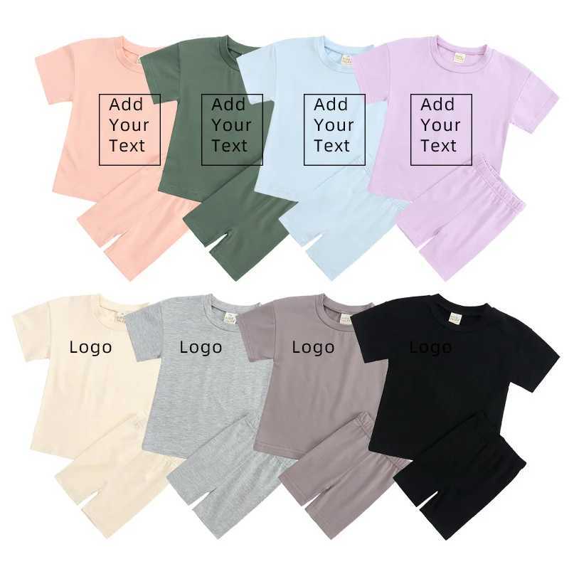 Series Little Boys Babys Girls Clothing 2-piece Sportswear Set Oversized Short Sleeves Cotton T-shirt+Shorts Sportswear LegsT250327