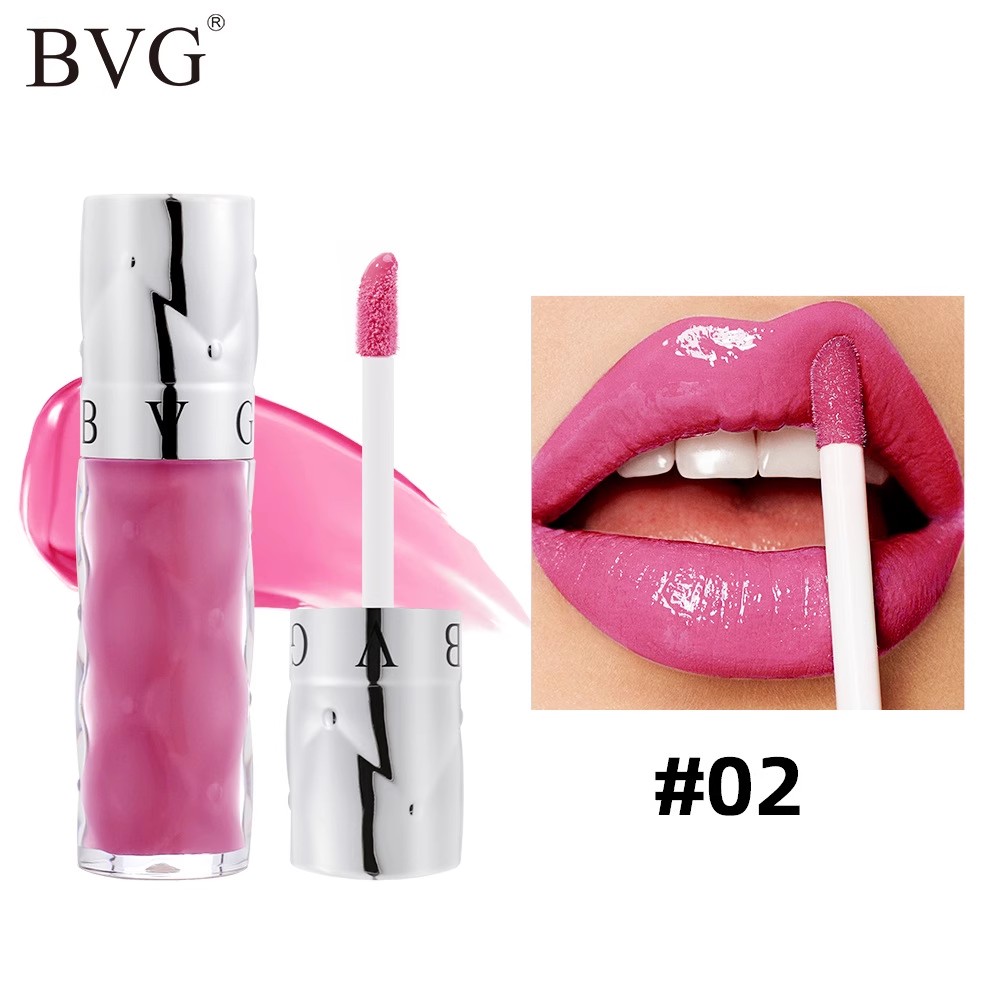 Moisturizing glass lip gloss set, lip gloss, mirror finish lipstick, non stick, non fading cup