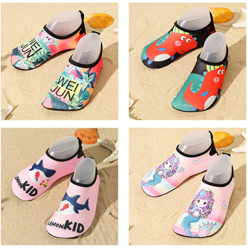 Children Beach Shoes Baby Soft Floor Indoor Slipper Snorkeling Swim Socks Boys And Girls Anti-Slip Home Barefoot Kids Slippers 250326
