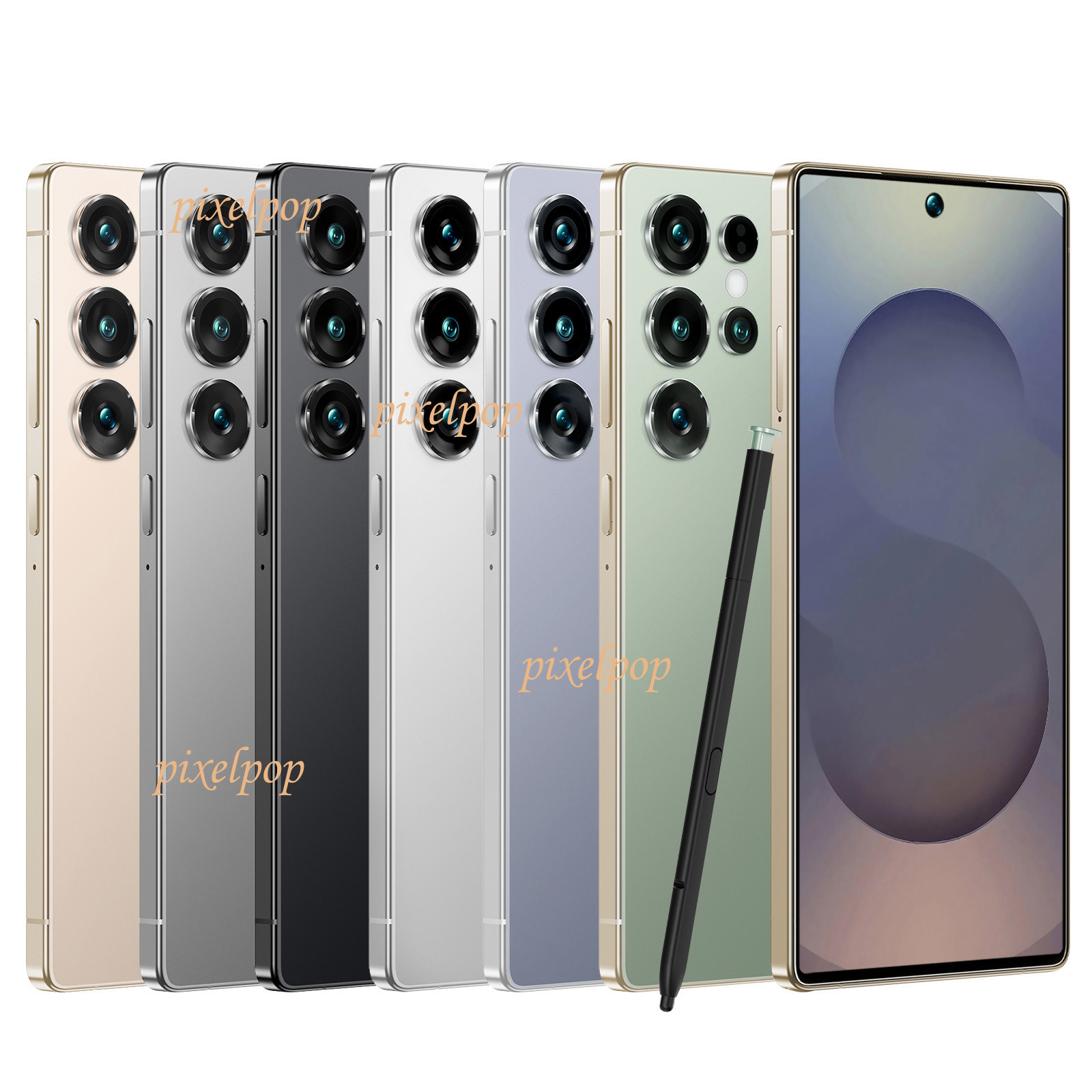 S25 Ultra7.3 "incell screen 2+16G Android 11.0 smartphone Cell Phones Unlock Touch Screen Phone Androids Camera Telephone HD Display Face Recogni