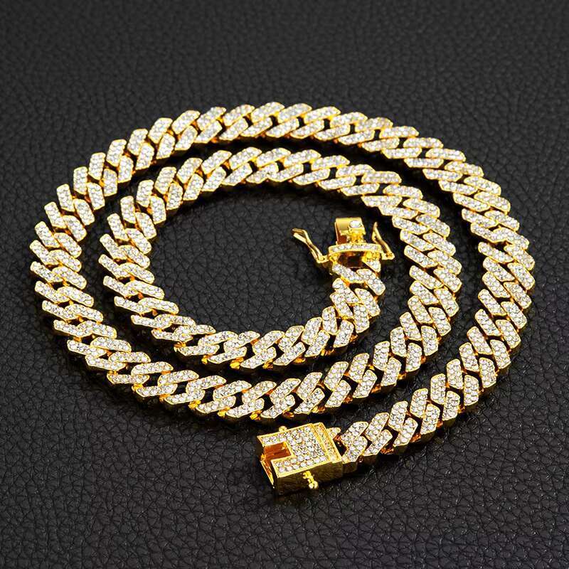 10mm Gold Plated Alloy Cuban Chains