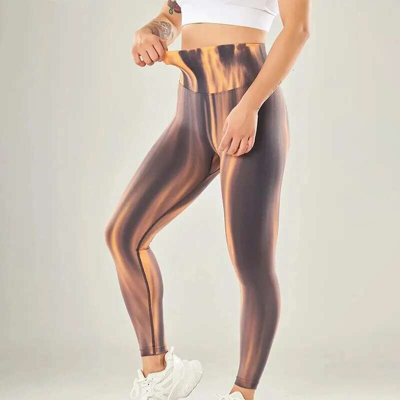 Scrunch Butt Lifting Seamless Leggings for Women Tie Dye High Waist Booty Aurora Yoga Workout Gym Pants Ruched Tights