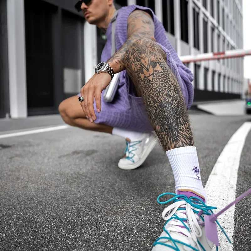 Summer Mens Sports and Leisure Day Loose Trend Short Sleeve Shirt Set Street Mens Shorts Set Ropa Para HombreXJ250326
