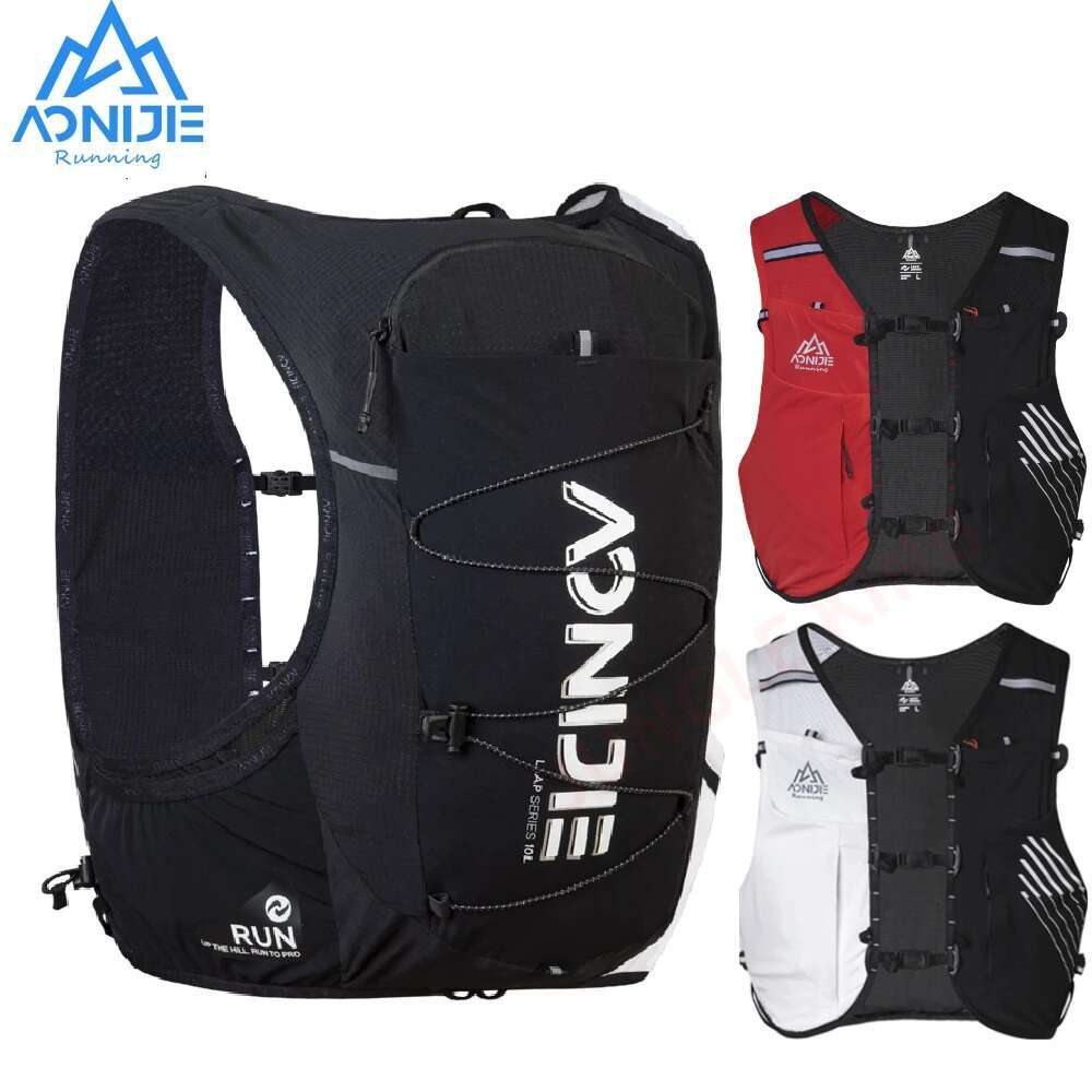 Aonijie-Lightweight Off-Road Pack Vest Running Backpack Hiking Rucksack Unisex Sports C9116 500Ml 10L Newest