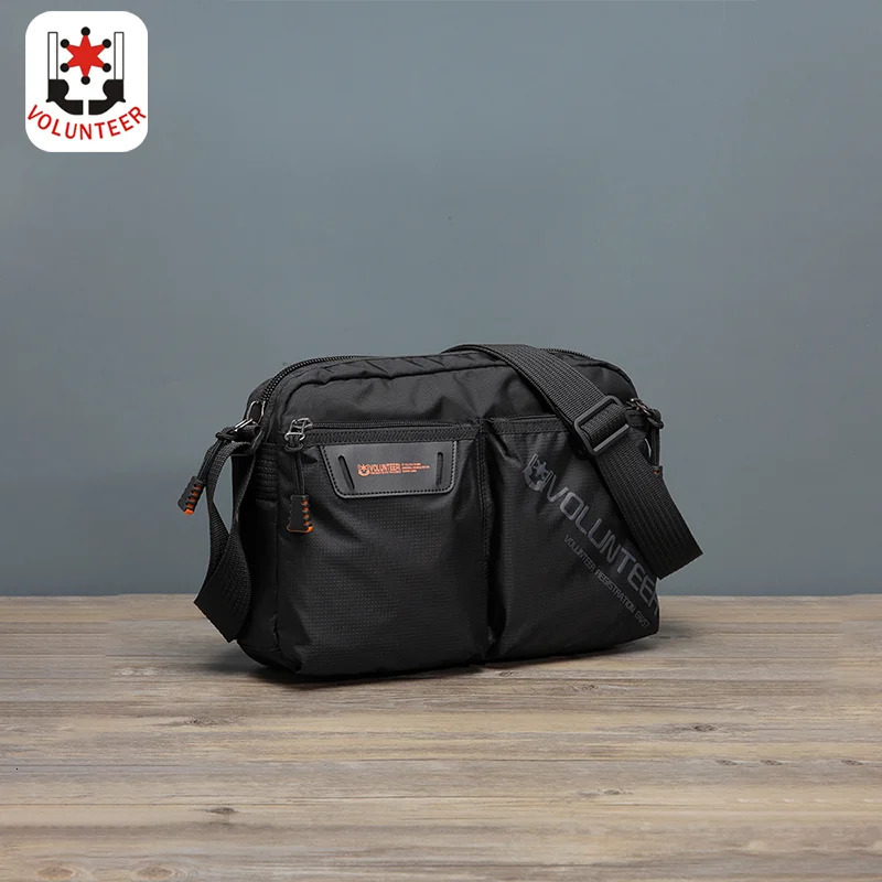 Volunteer Cross Body Bag Mens Fashion Waterproof Oxford Letter Printing Messenger Casual Lightweight Shoulder 180218 250326