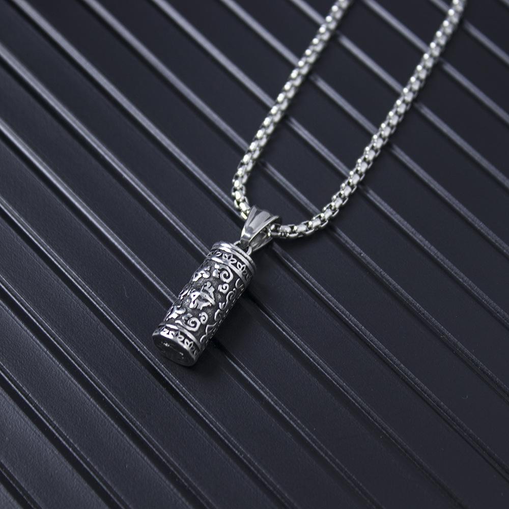 True Words Necklace - European Trendy Men's Hip Hop Pendant