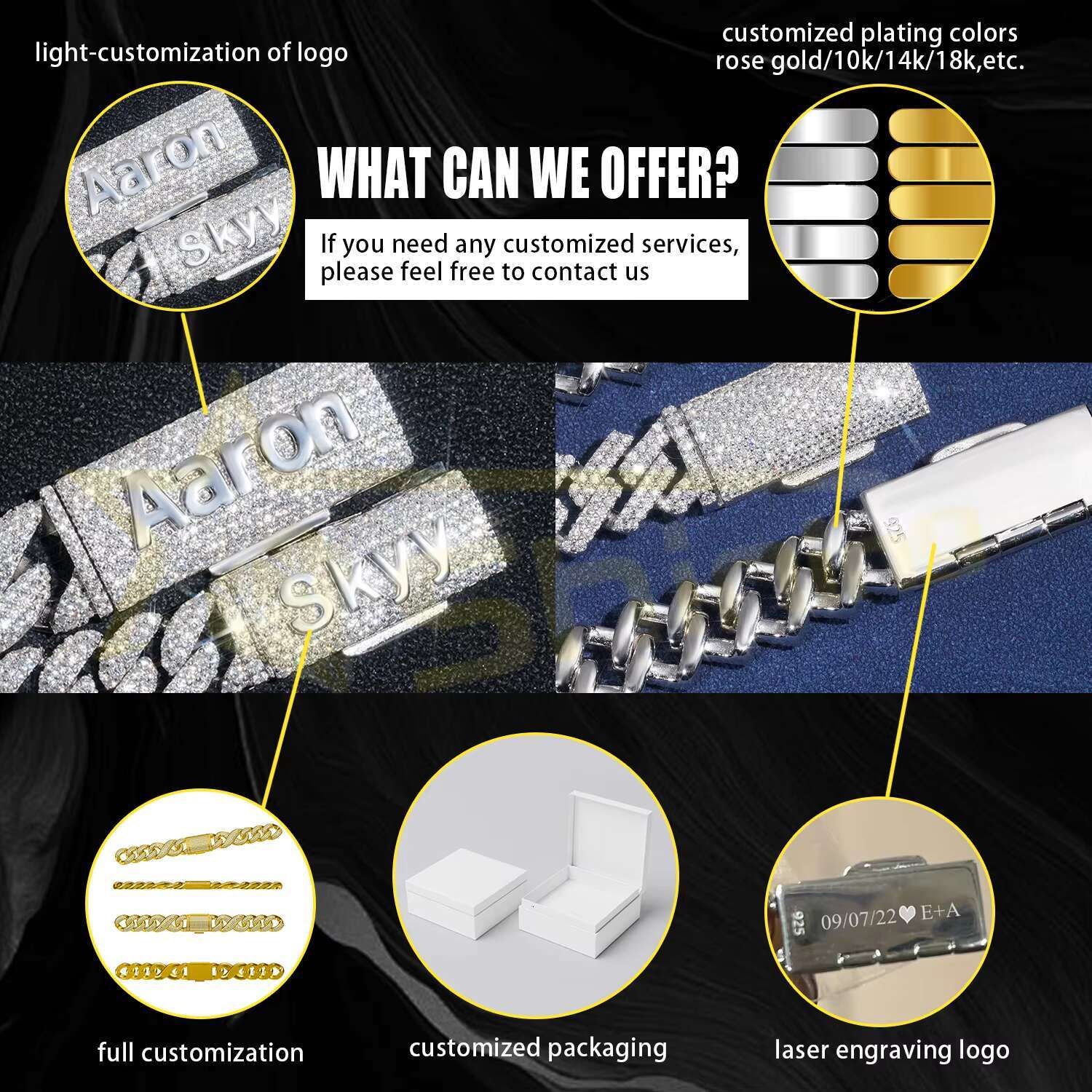 Hot Selling Hip Hop Jewelry 6mm 8mm 10mm Sterling Silver 925 14K Gold Iced Out Cuban Link Bracelet Moissanite Cuban Bracelet