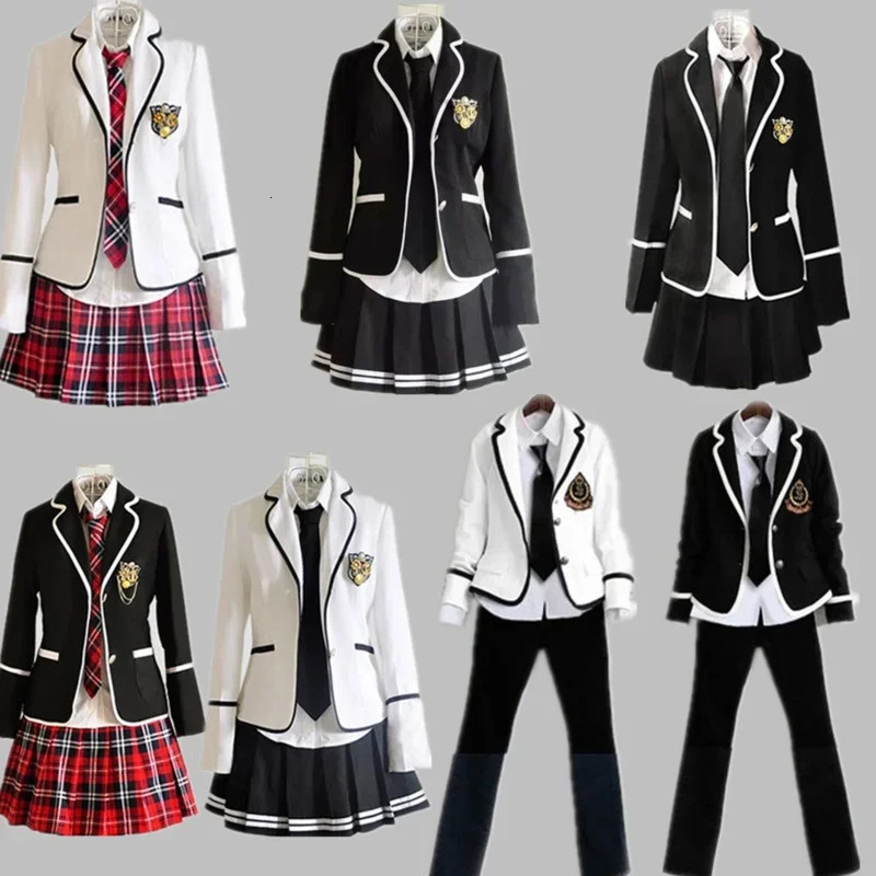 Student Long Sleeve Chorus School Uniform Junior High Boys and Students Japanese Korean JK Set 250326